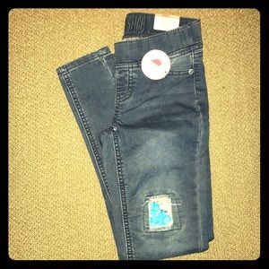 JUSTICE NWT reversible sequin jeggings. 8 slim.